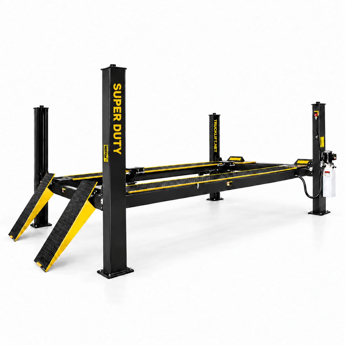 TRUCKLIFT.NET HDA14E 14,000 lb Alignment truck lift — SUPER DUTY front-right post
