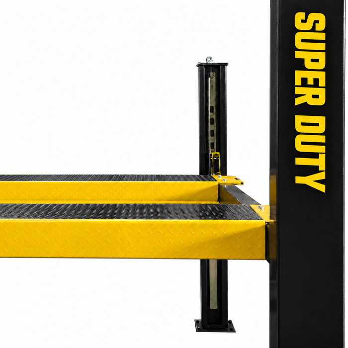 Non-slip diamond platforms come standard