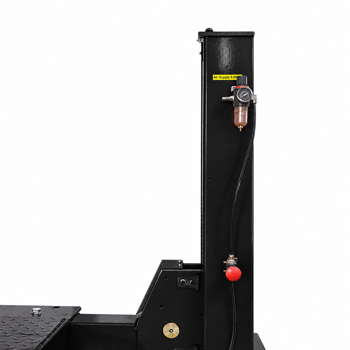 Air regulator and release controls on the power-side column