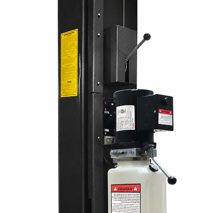 HDT18 — Single-point manual safety lock release that unlocks both columns simultaneously from one side