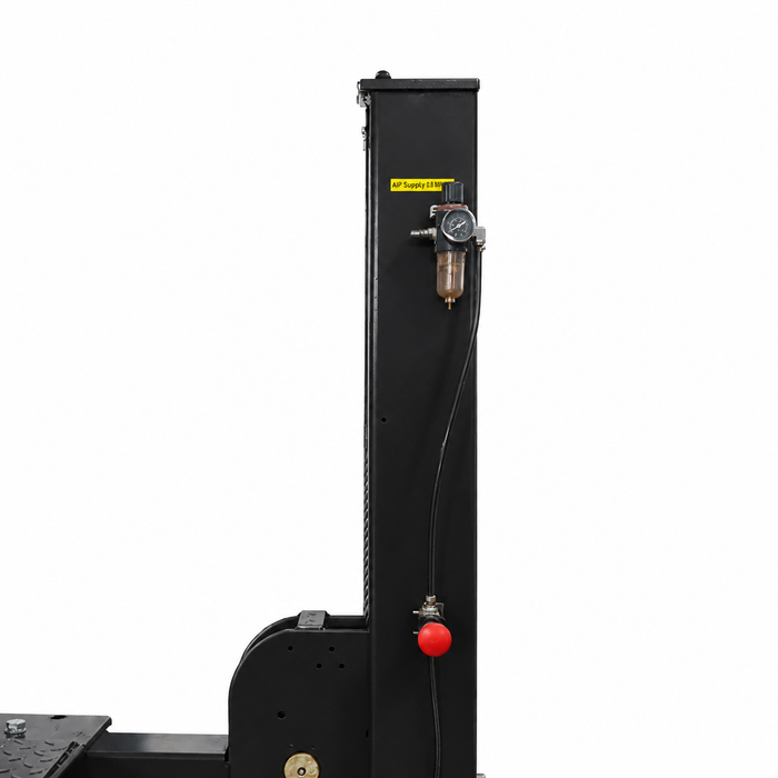 Air regulator and release controls on the power-side column