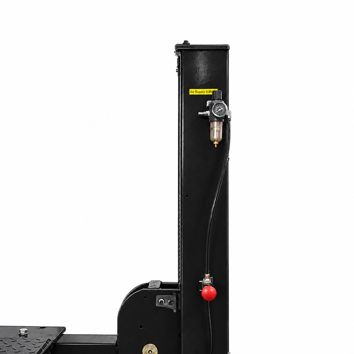 Air regulator and release controls on the power-side column