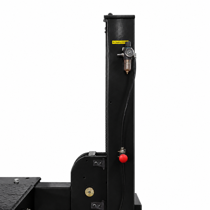 Air regulator and release controls on the power-side column