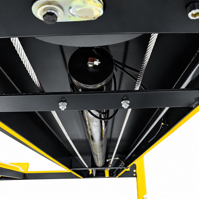 Hydraulic cylinder and cable routing
