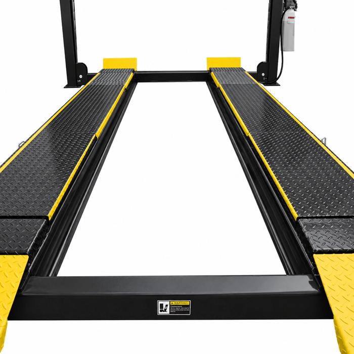 Non-slip diamond platforms come standard
