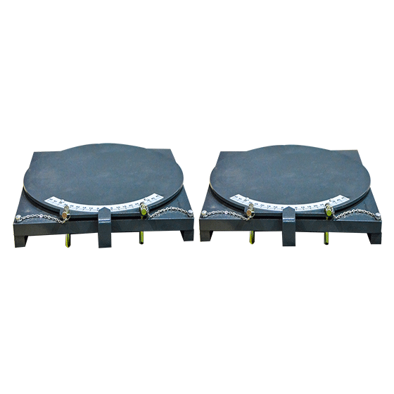 Optional alignment turnplates; two required per lift